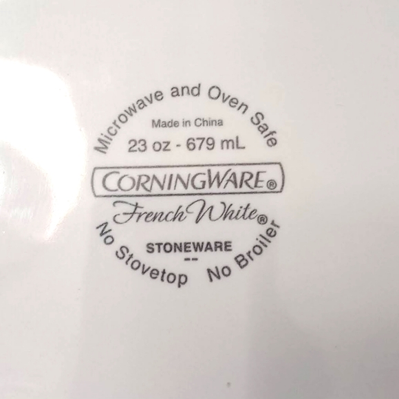 Corningware F-23-B Oval French White 23 ounces Casserole Stoneware Set o… - Picture 7 of 9